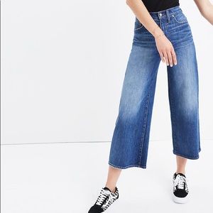 Madewell Cropped Wide Leg Pants Sz 29